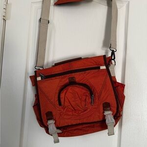 RBX Orange and Cream Messenger Bag with Adjustable Straps